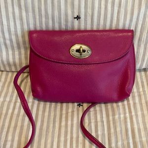 FOSSIL Monica leather crossbody pink